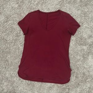Lululemon maroon casual shirt